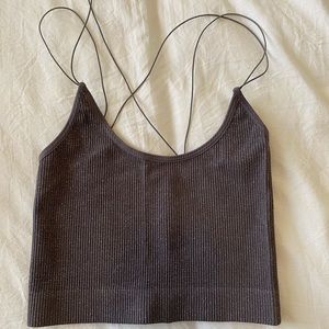 UO sparkly purple strappy top - Small